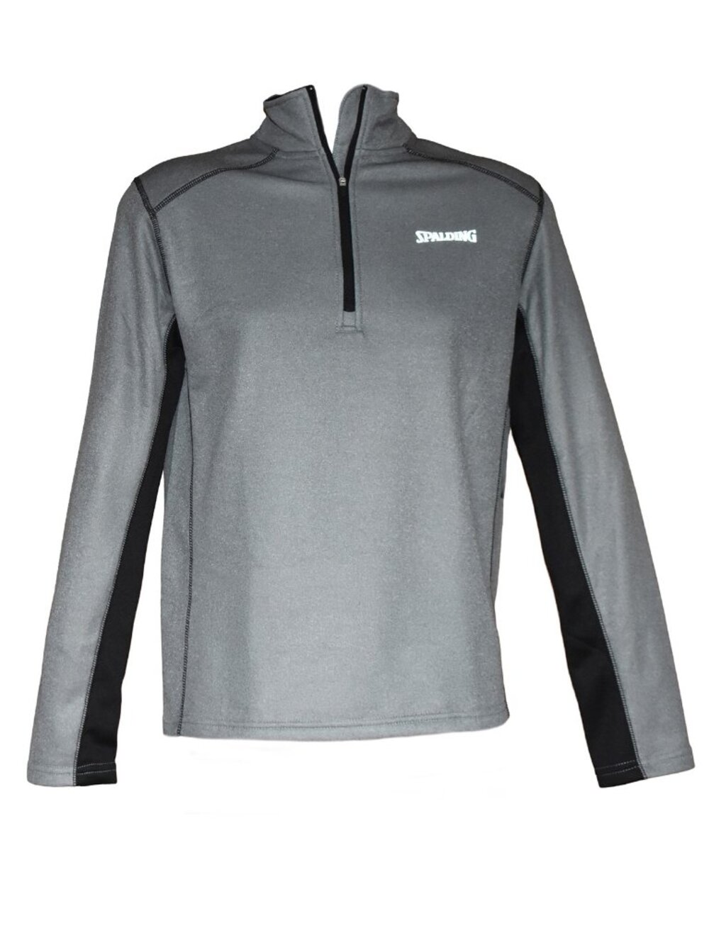 Spalding Men’s Fleece Sweater Intensity Gray Pullover Top Long Sleeve Size S NEW - Picture 3 of 4